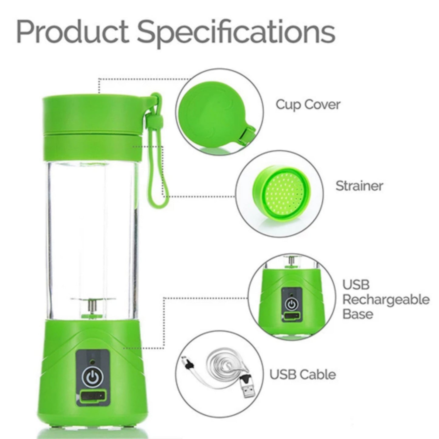 USB Rechargeable Juicer Blender