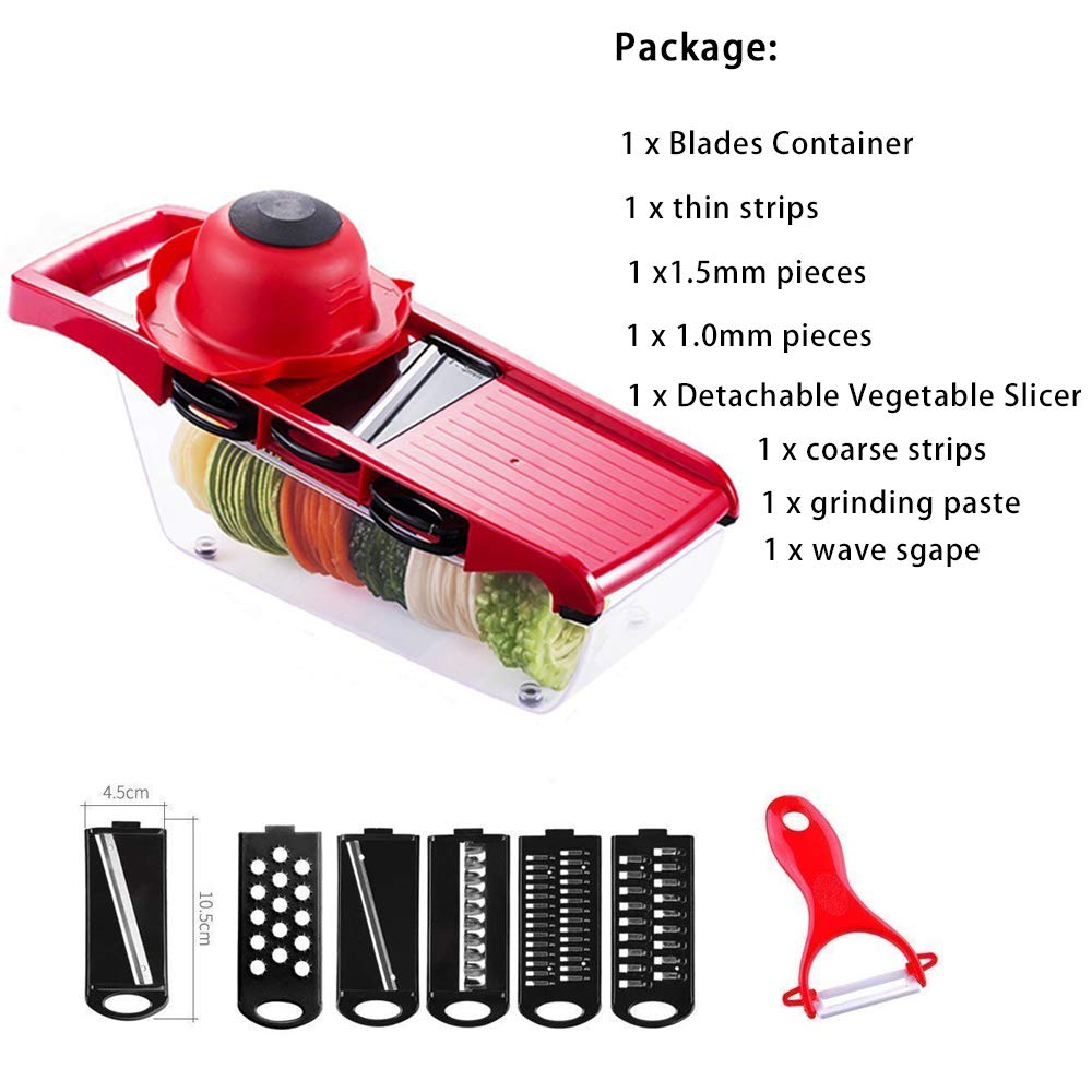 MULTIFUNCTIONAL 6 IN 1 MAGIC MANDOLINE SLICER