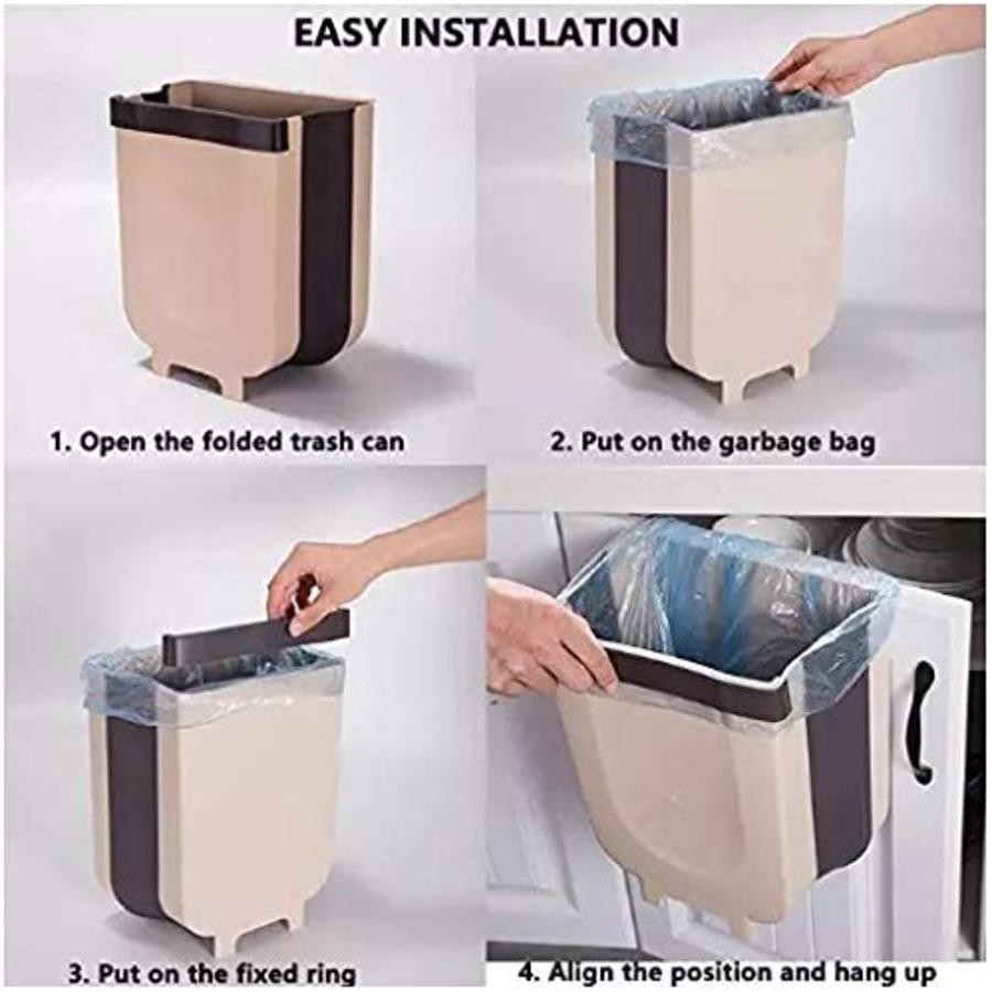 Foldable Hanging Kitchen Trash Bin
