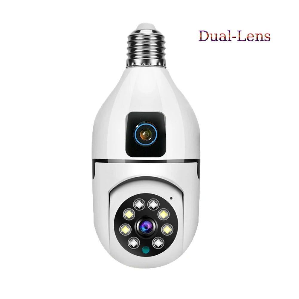 Wifi Bulb Camera Dual lance PTZ 2MP