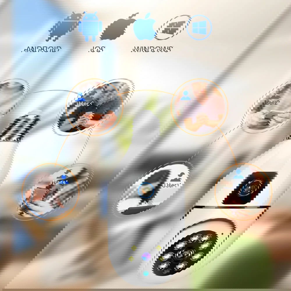 Wifi Bulb Camera Dual lance PTZ 2MP