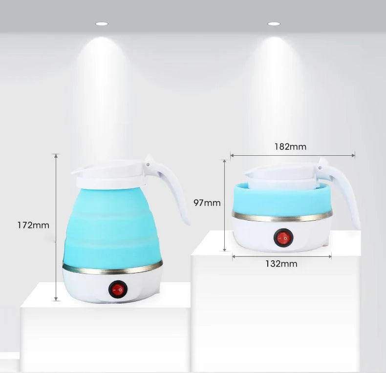 Stainless Steel Silicone Folding Electric Kettle