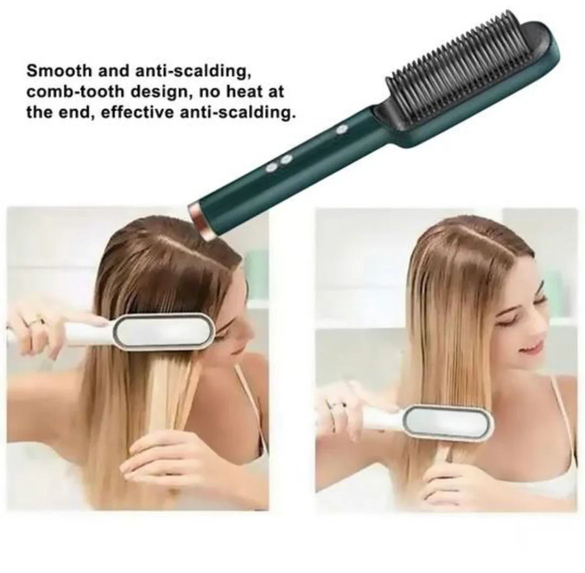 Multifunctional 2-in-1 Professional Hair Straightener Comb
