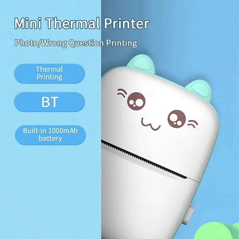 Mini Printer - Thermal Portable Bluetooth Wireless Mini Printer