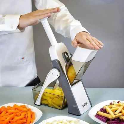 5-in-1 Manual Vegetable Slicer & Chopper